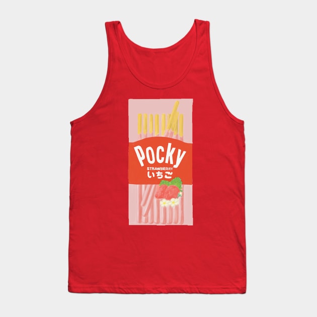 Strawberry flavor pocky Tank Top by isarol